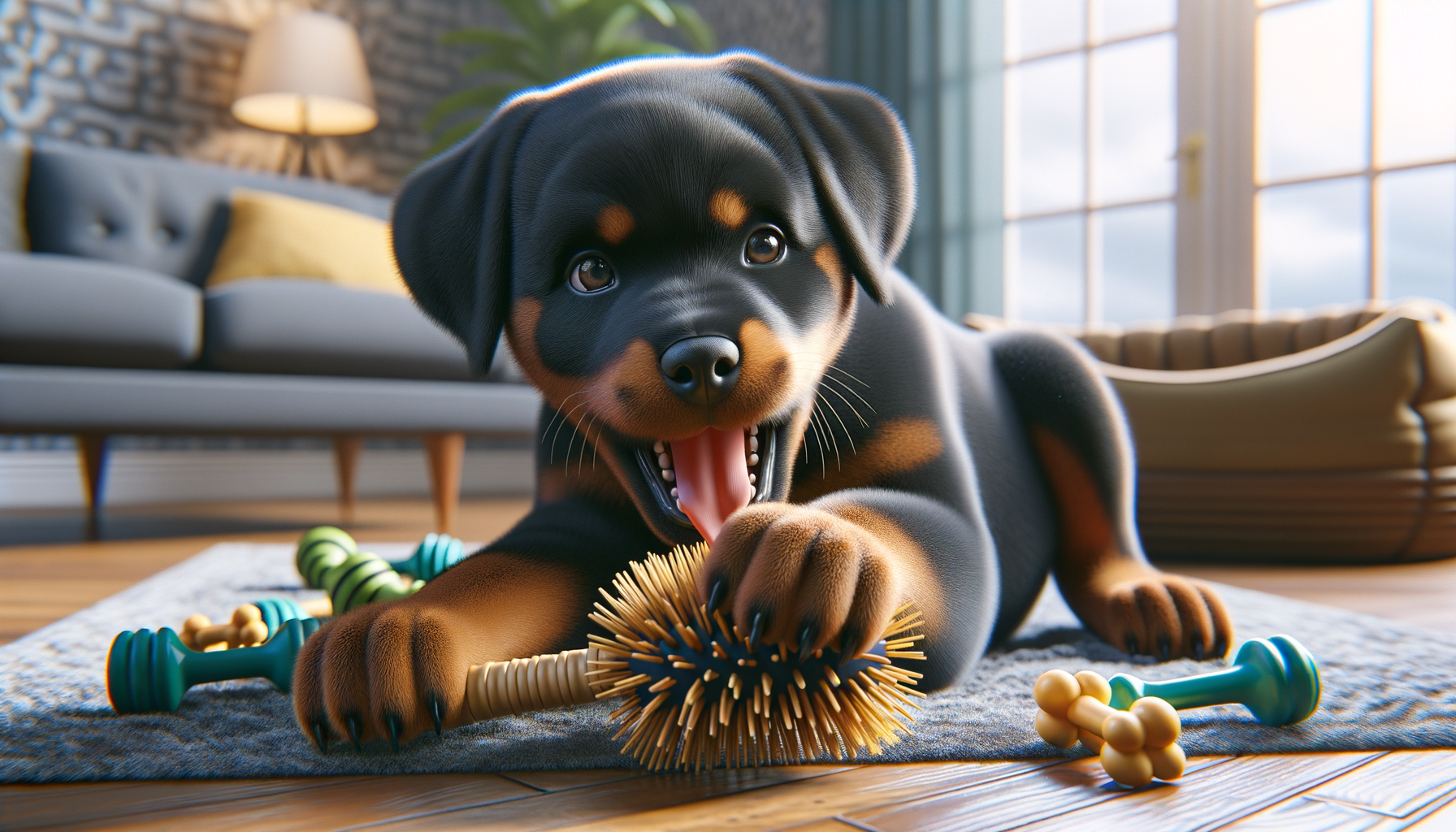 Encouraging Positive Chewing Habits in Rottweiler Puppies