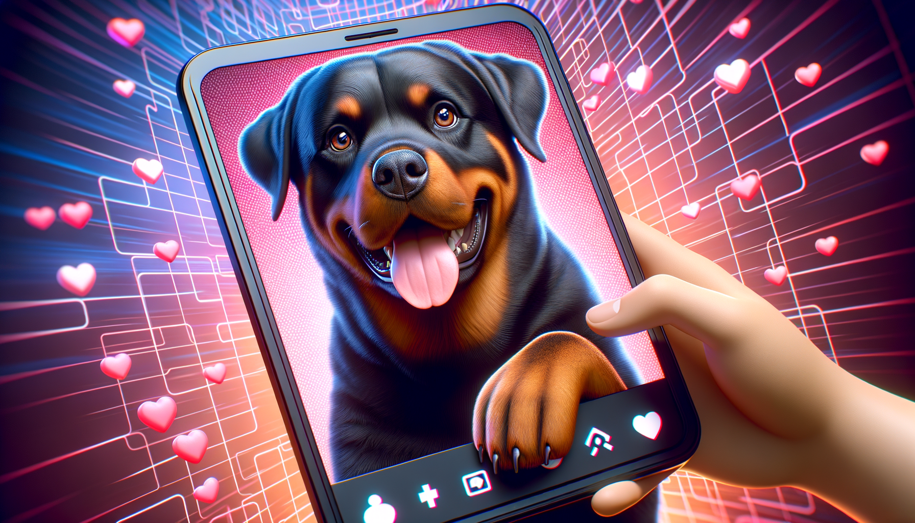 Rottweilers of TikTok: Showcasing Pets in the Digital Age