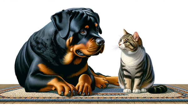 Can Rottweilers and Cats Coexist Peacefully? A Comprehensive Guide